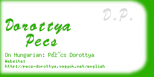 dorottya pecs business card